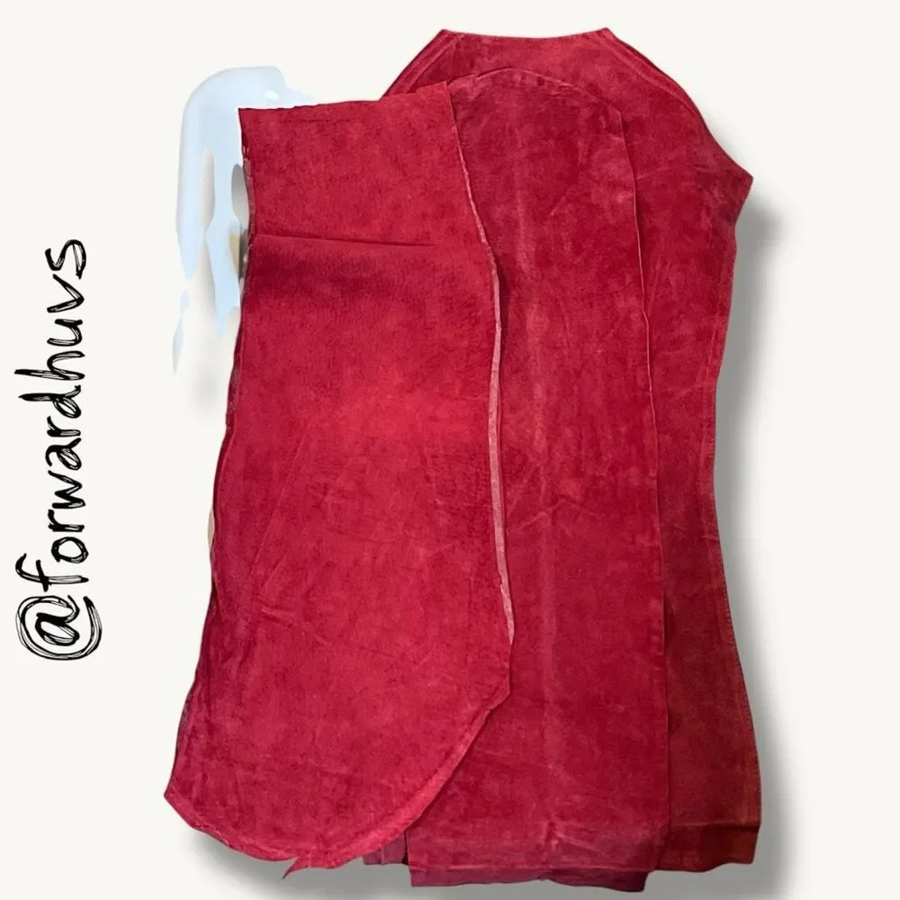 Scrap Suede Sewing Pieces & Leather Crafting Material  - 1.6 lbs